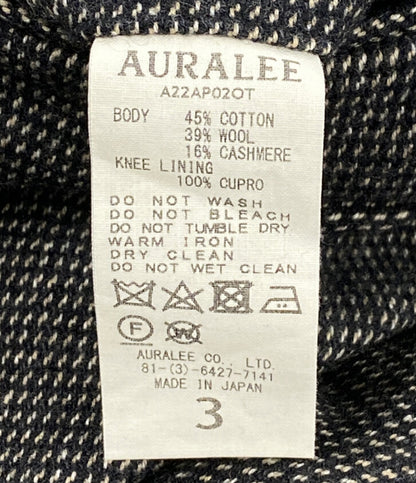 AURALEE パンツ A22AP02OT オーガニックコットンカシミヤウール 22AW メンズ SIZE 3 オーラリー