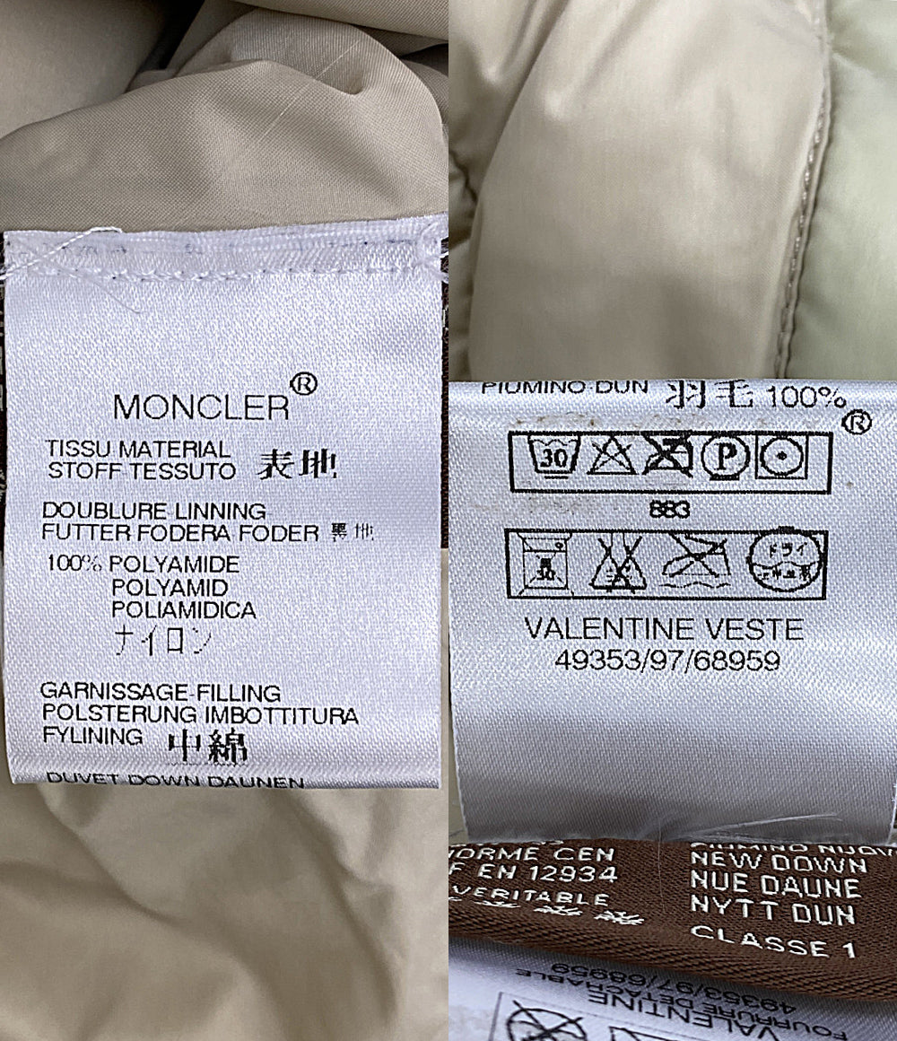 MONCLER ダウンジャケット VALENTINE ベージュ 49353-97-68959 レディース SIZE - モンクレール