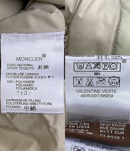 MONCLER ダウンジャケット VALENTINE ベージュ 49353-97-68959 レディース SIZE - モンクレール