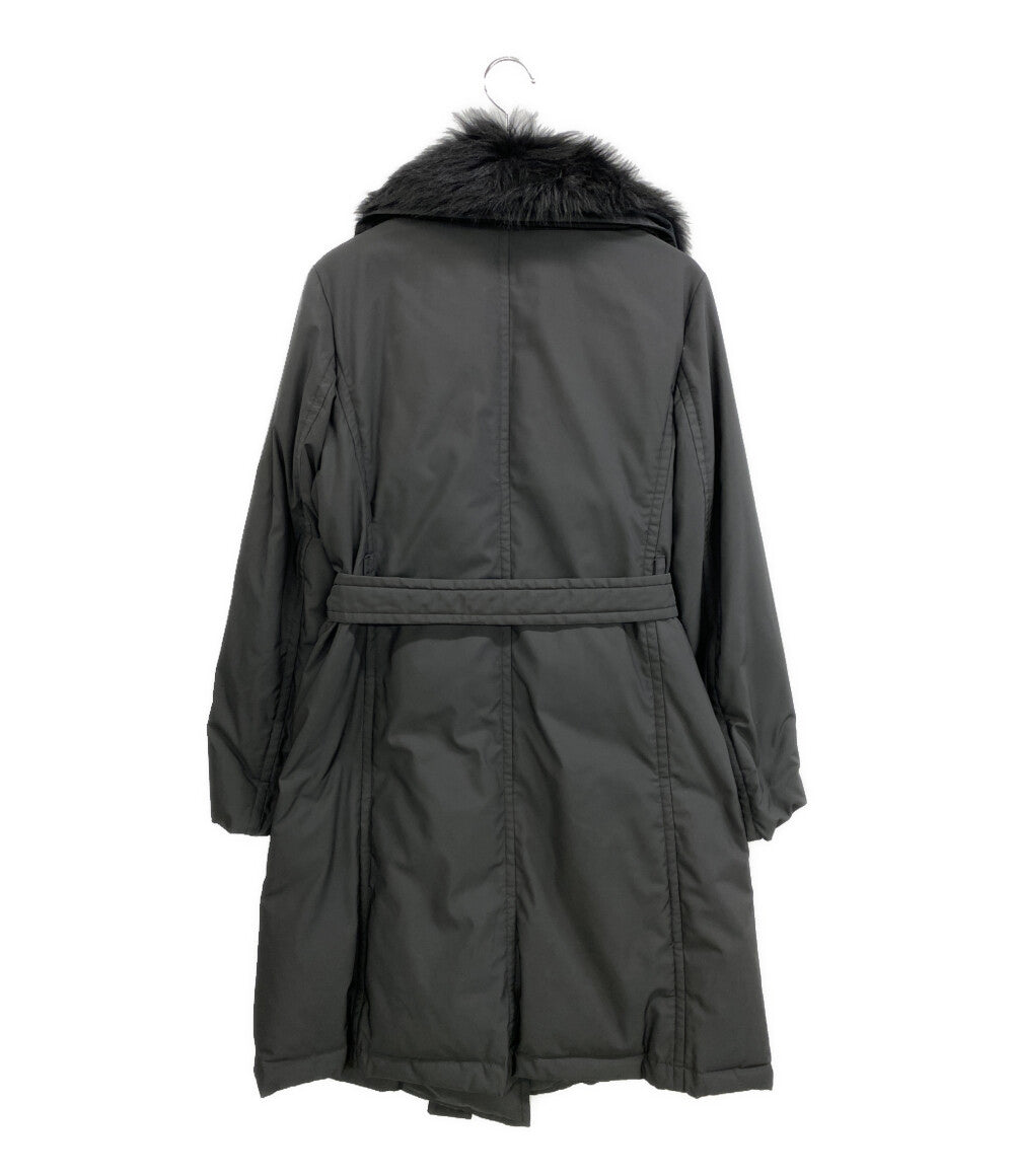 DKNY ダウンジャケット ファー付き ブラック 332-5.CM.N2 レディース SIZE 6 ディーケーエヌワイ