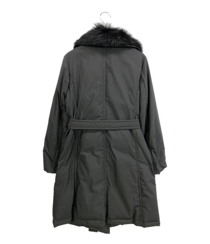 DKNY ダウンジャケット ファー付き ブラック 332-5.CM.N2 レディース SIZE 6 ディーケーエヌワイ