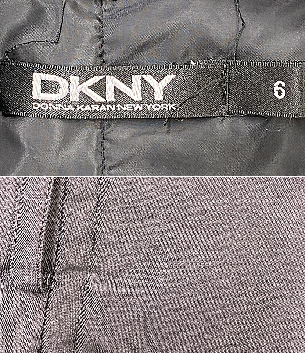 DKNY ダウンジャケット ファー付き ブラック 332-5.CM.N2 レディース SIZE 6 ディーケーエヌワイ