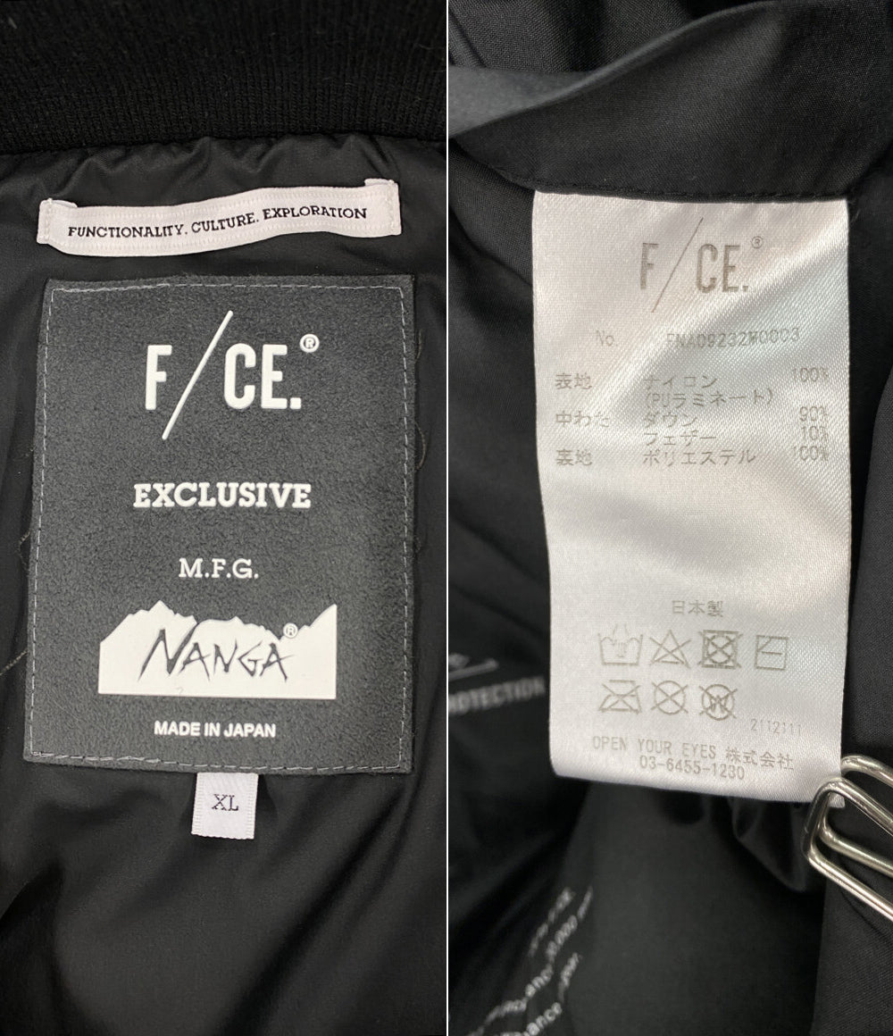 F/CE×NANGA エフシーイー ナンガ ダウンジャケット FNA09232M0003 ブラック 23AW メンズ SIZE XL