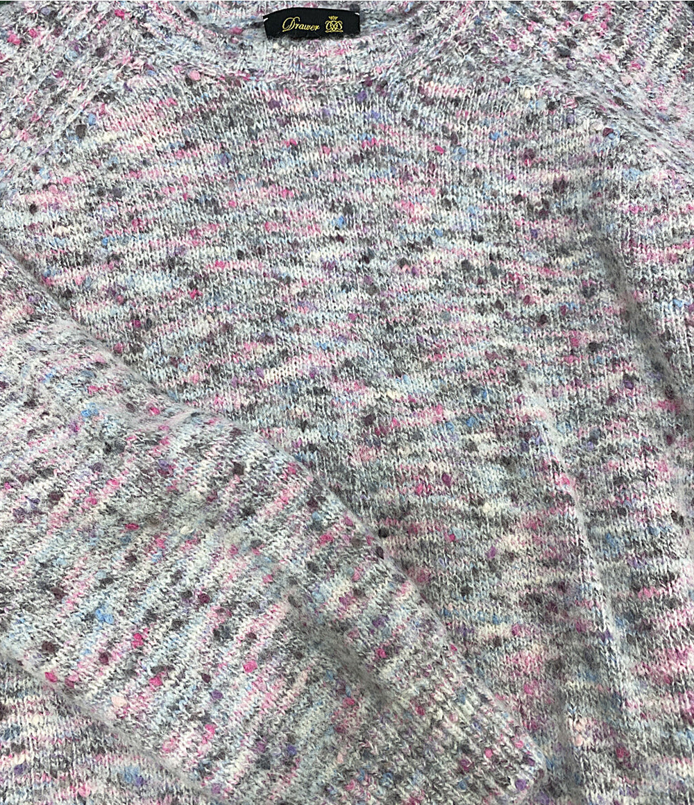 美品 Drawer ニット WINTER1 5Gノットヤーンクルーネックニット 2025 6513-1-000004 レディース SIZE 1 ドゥロワー
