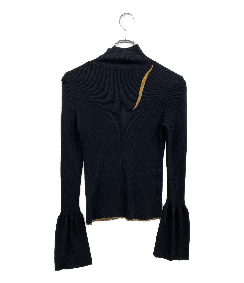 Mame Kurogouchi ニット Kintsugi High Neck Knitted Top 24AW MM24FW-KN078 レディース SIZE 1 マメクロゴウチ