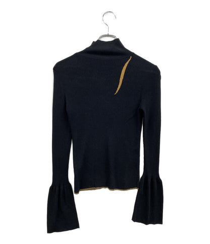Mame Kurogouchi ニット Kintsugi High Neck Knitted Top 24AW MM24FW-KN078 レディース SIZE 1 マメクロゴウチ