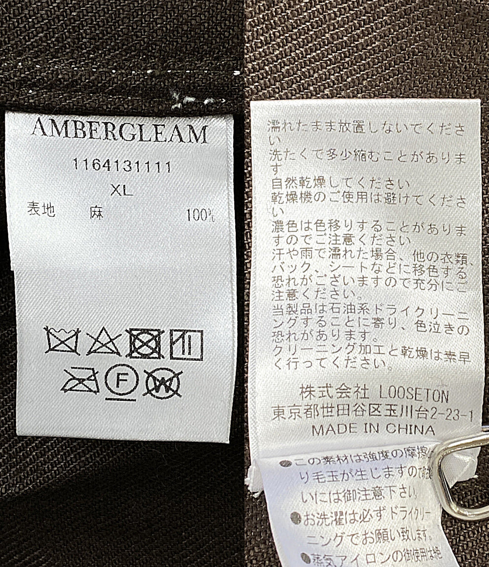 AMBERGLEAM アンバーグリーム リネンワンピース 1164131111 レディース SIZE XL