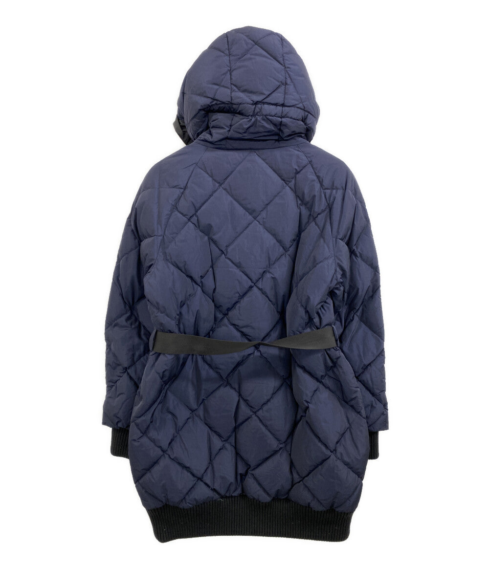 MONCLER コート MOUCHE ネイビー ベルト付 142-093-49345-00 レディース SIZE - モンクレール