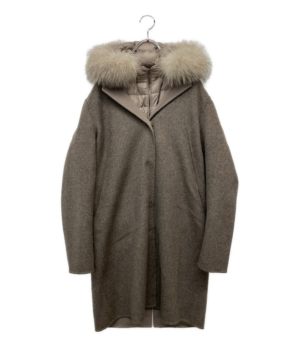 美品 MOORER ライナーダウンコート OME5205056 レディース SIZE 42 ムーレー