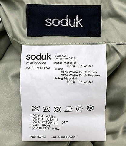 soduk スドーク ダウンジャケット モスグリーン 2025AW 0425030202 レディース SIZE -