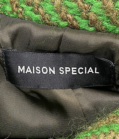 MAISON SPECIAL ロングケープコート グリーン 21222165101 レディース SIZE 38 メゾンスペシャル