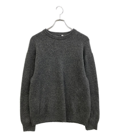 美品 ATON ニット ウールニット グレー 7054532 メンズ SIZE 02 エイトン