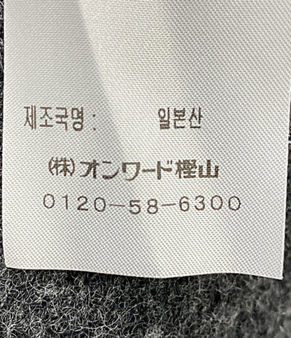 美品 ATON ニット ウールニット グレー 7054532 メンズ SIZE 02 エイトン
