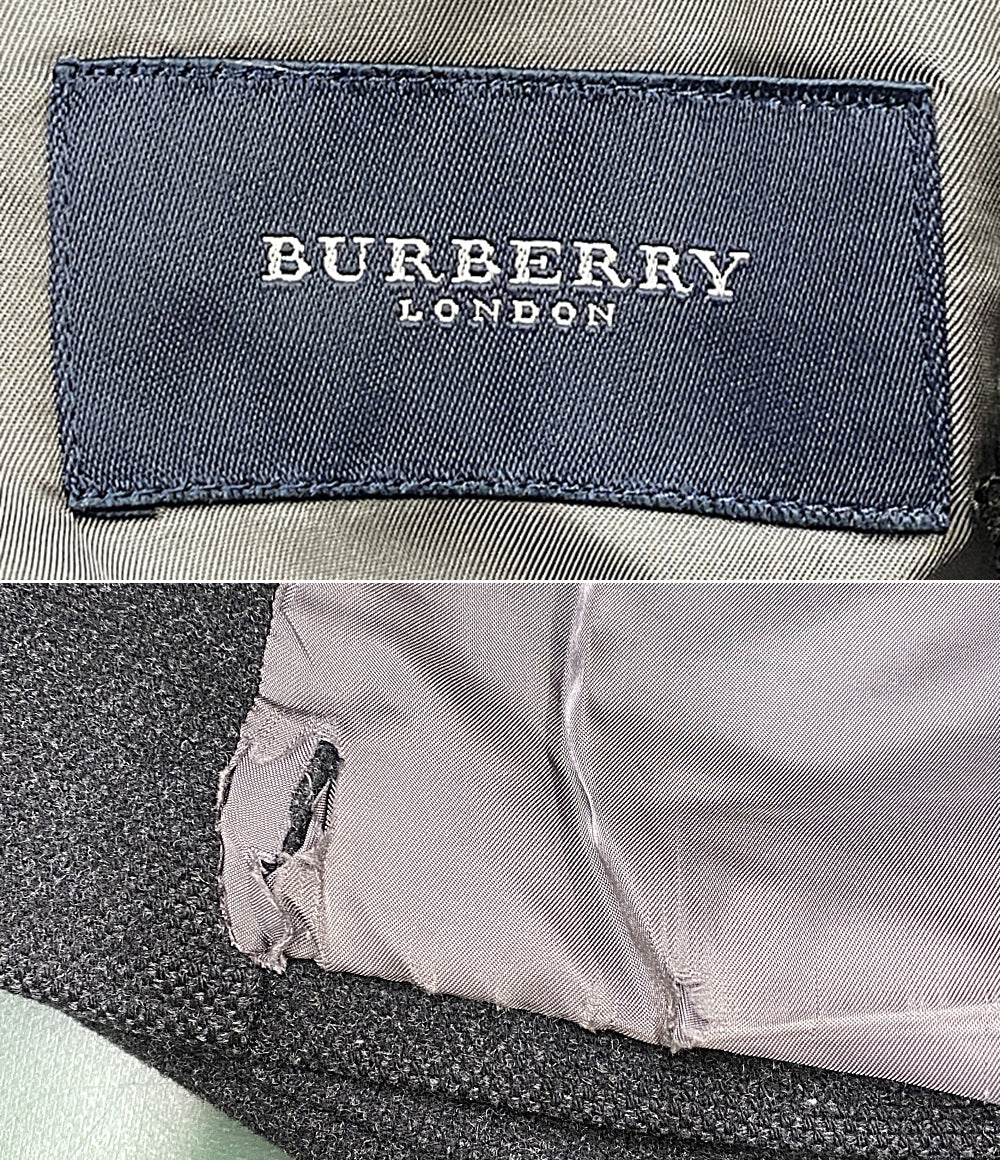BURBERRY London コート ウールカシミヤ混 ブラック BRB86-512-08 レディース SIZE L バーバリーロンドン
