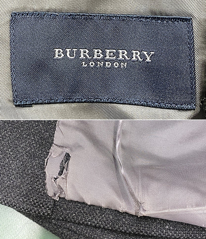 BURBERRY London コート ウールカシミヤ混 ブラック BRB86-512-08 レディース SIZE L バーバリーロンドン