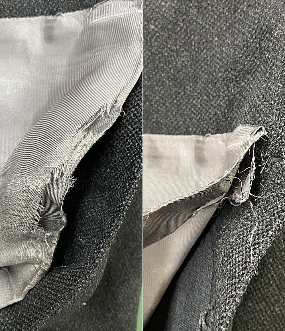 BURBERRY London コート ウールカシミヤ混 ブラック BRB86-512-08 レディース SIZE L バーバリーロンドン
