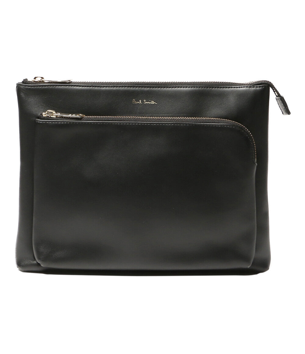 PAUL SMITH ショルダーバッグ レザー 2ポケットクロスボディバッグ メンズ ポールスミス