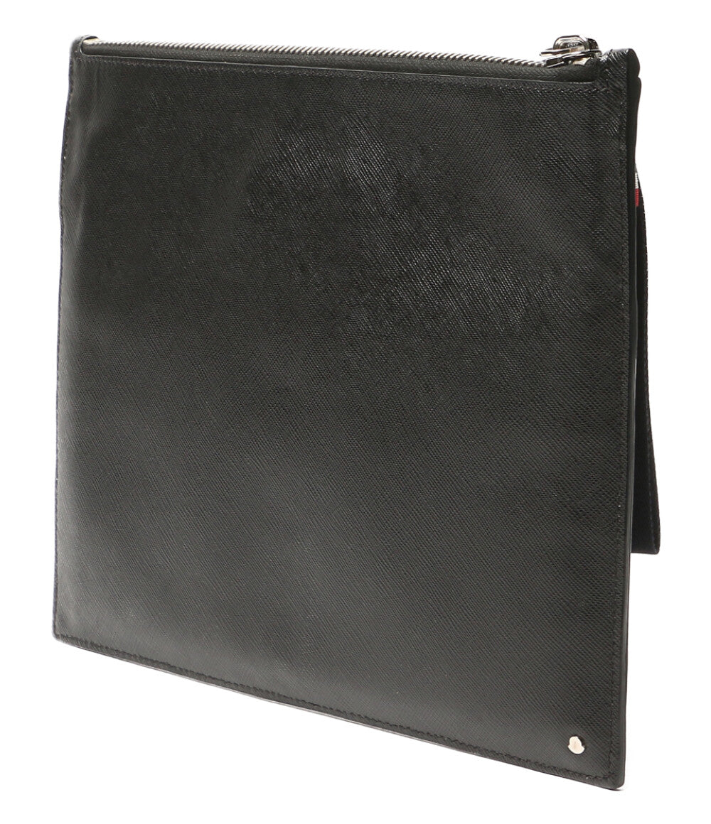 MONCLER セカンドバッグ Padded Puffer Leather Clutch メンズ モンクレール