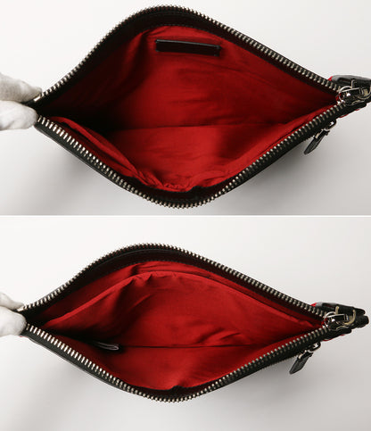 MONCLER セカンドバッグ Padded Puffer Leather Clutch メンズ モンクレール