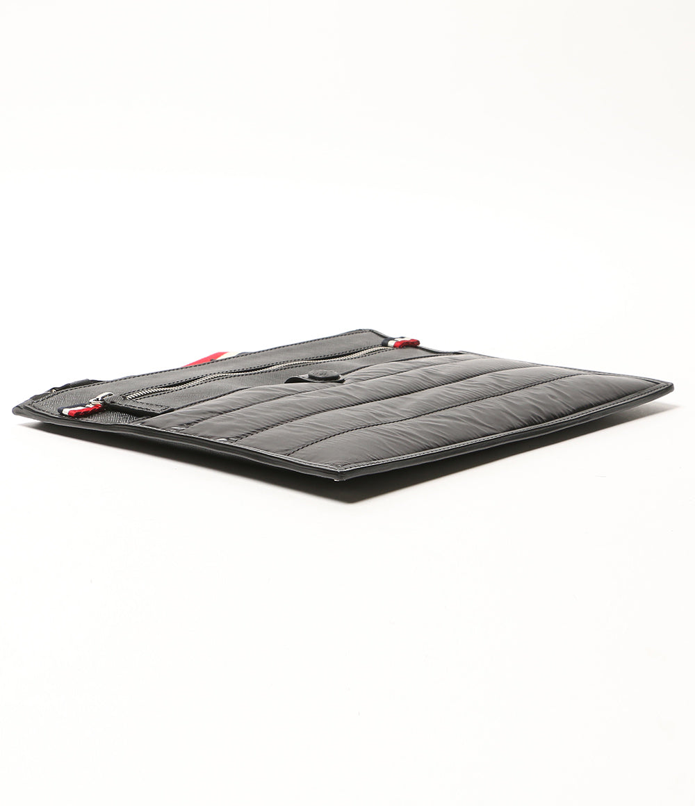 MONCLER セカンドバッグ Padded Puffer Leather Clutch メンズ モンクレール
