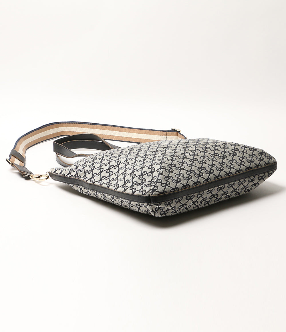 ANYA HINDMARCH トートバッグ リボン柄モノグラムキャンバス タッセル 2way レディース アニヤ・ハインドマーチ