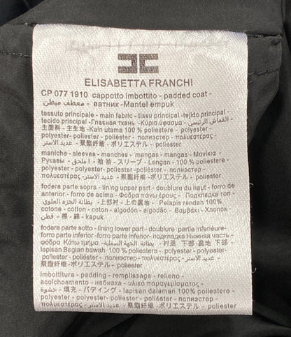 elisabetta franchi シャギー切替コート CP077 1910 レディース SIZE 40 エリザベッタフランキ