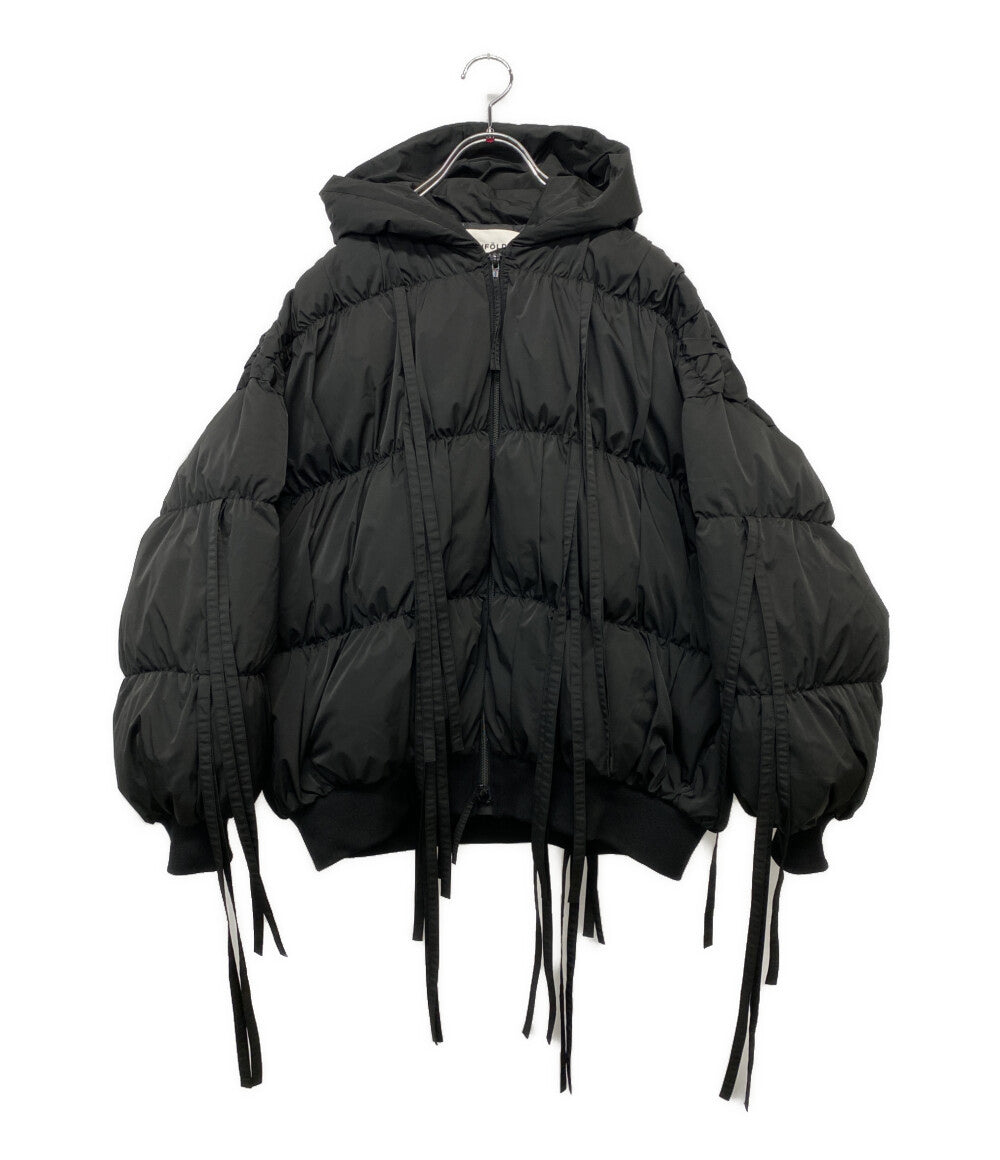 ENFOLD ダウンジャケット 300IA130-1581 RIBBON DOWN-JAKET BLK レディース SIZE 36 エンフォルド