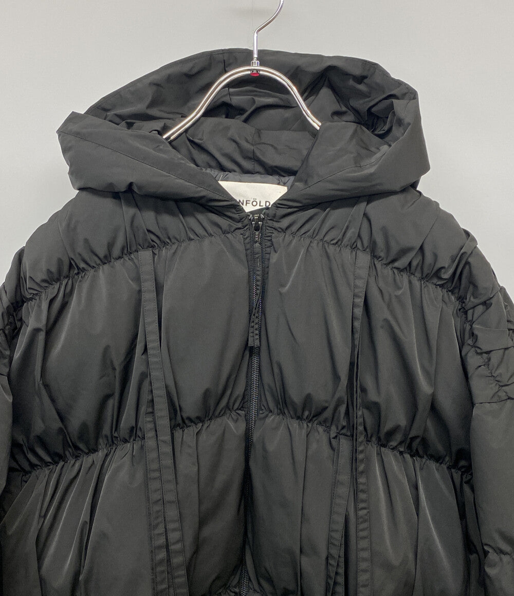ENFOLD ダウンジャケット 300IA130-1581 RIBBON DOWN-JAKET BLK レディース SIZE 36 エンフォルド