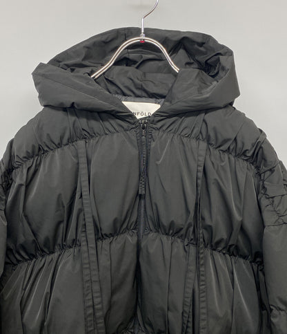 ENFOLD ダウンジャケット 300IA130-1581 RIBBON DOWN-JAKET BLK レディース SIZE 36 エンフォルド