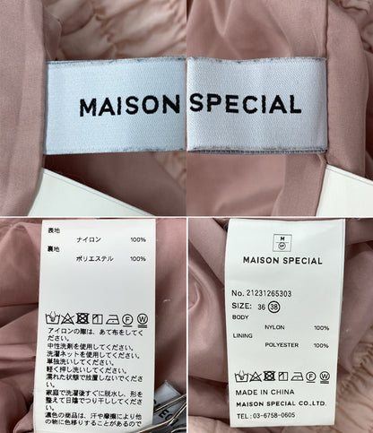 MAISON SPECIAL つなぎ オールインワン ナイロン ピンク レディース SIZE 38 メゾンスペシャル