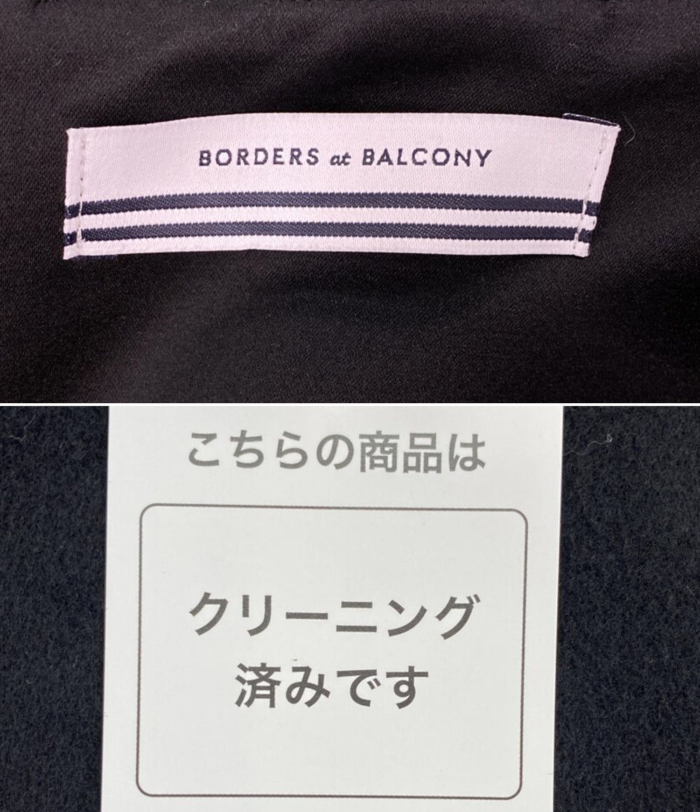 BORDERS at BALCONY ウールミニスカート 切替 BD2421-3H-31 レディース SIZE 36 ボーダーズ アット バルコニー