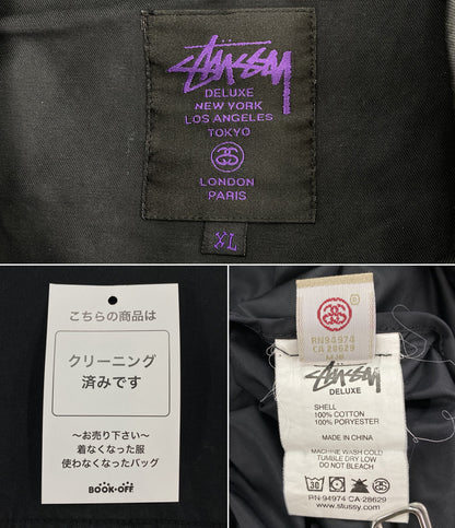 STUSSY ブルゾン ブラック ジップアップ メンズ SIZE XL ステューシー