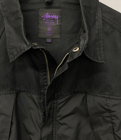 STUSSY ブルゾン ブラック ジップアップ メンズ SIZE XL ステューシー