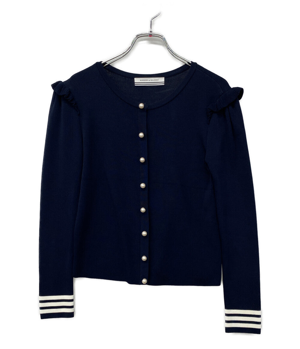 BORDERS at BALCONY カーディガン BD2021-1A-40 レディース SIZE 36 ボーダーズ アット バルコニー
