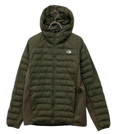 THE NORTH FACE 中綿ジャケット ジップアップ 切替 カーキ NY82173 メンズ SIZE L ザ・ノース・フェイス