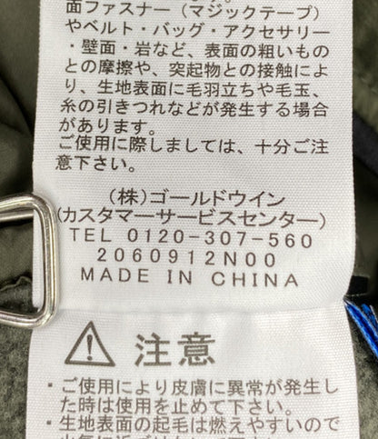 THE NORTH FACE 中綿ジャケット ジップアップ 切替 カーキ NY82173 メンズ SIZE L ザ・ノース・フェイス