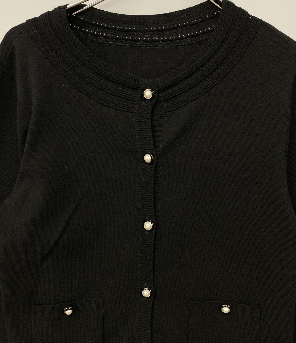 foxey 長袖カーディガン 丸首 36842 レディース SIZE 38 フォクシー