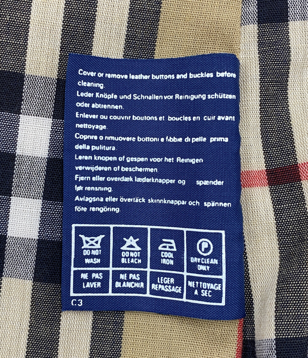 Burberrys トレンチコート イングランド製 ボタンロゴ無 ベージュ メンズ SIZE 52 バーバリーズ