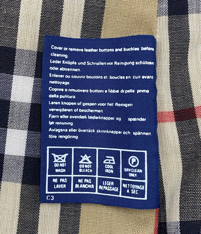 Burberrys トレンチコート イングランド製 ボタンロゴ無 ベージュ メンズ SIZE 52 バーバリーズ