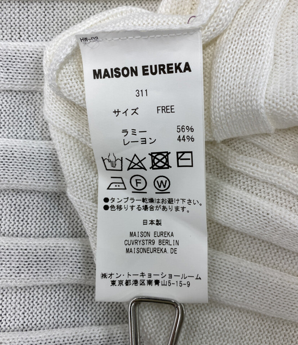 MASION EUREKA メゾンエウレカ リブニット 311 STRIPE RIB MOCK NECK レディース SIZE FREE