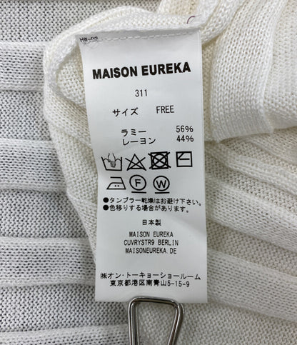 MASION EUREKA メゾンエウレカ リブニット 311 STRIPE RIB MOCK NECK レディース SIZE FREE