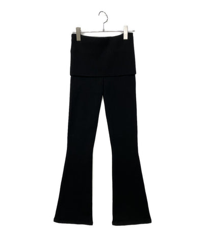 gimaguas ギマガス パンツ ウエスト折返し ブラック レディース SIZE S
