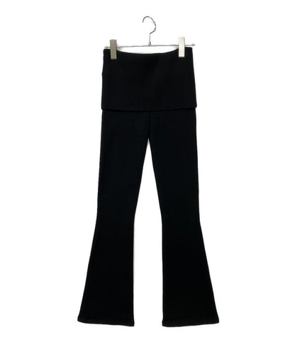 gimaguas ギマガス パンツ ウエスト折返し ブラック レディース SIZE S