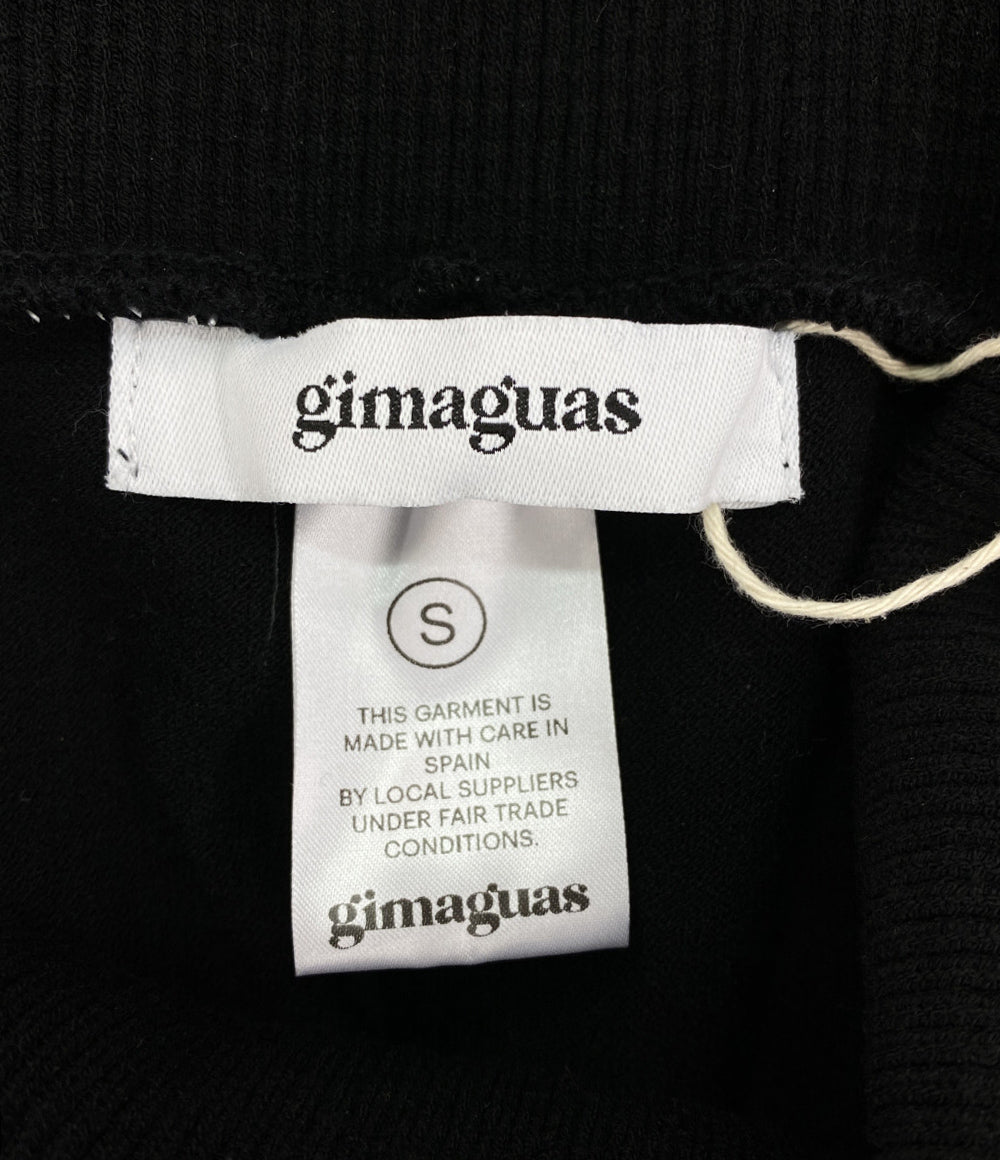 gimaguas ギマガス パンツ ウエスト折返し ブラック レディース SIZE S
