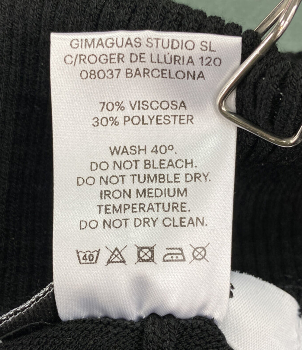 gimaguas ギマガス パンツ ウエスト折返し ブラック レディース SIZE S