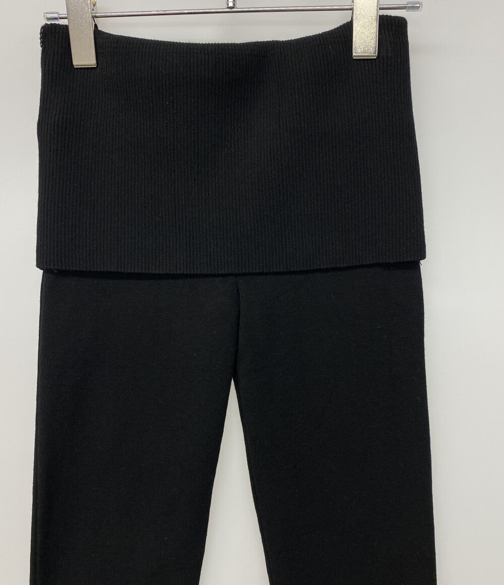 gimaguas ギマガス パンツ ウエスト折返し ブラック レディース SIZE S