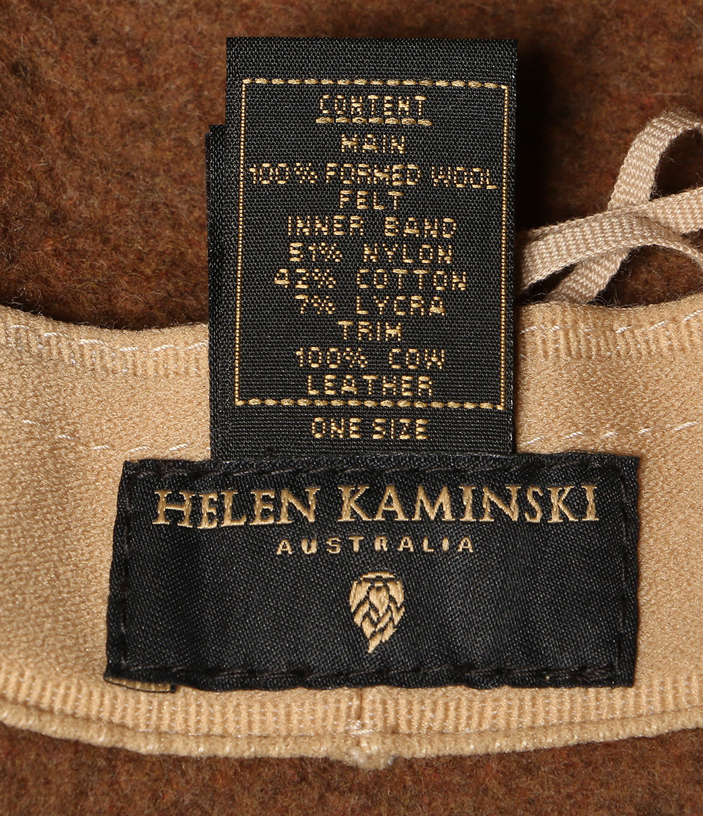 Helen Kaminski ハット ブラウン ウール レディース SIZE ONE SIZE ヘレンカミンスキー