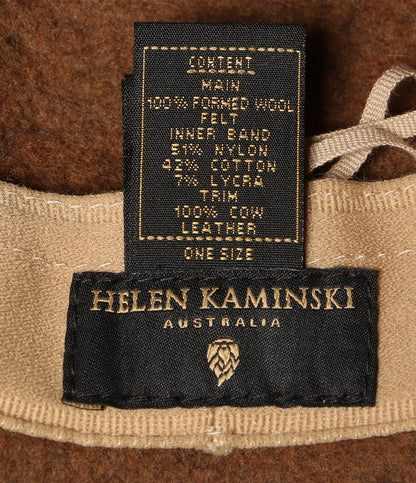 Helen Kaminski ハット ブラウン ウール レディース SIZE ONE SIZE ヘレンカミンスキー