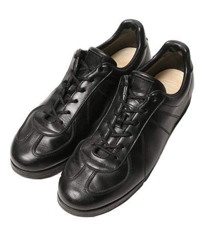 FOOT THE COACHER レザースニーカー ブラック メンズ SIZE 10 フットザコーチャー