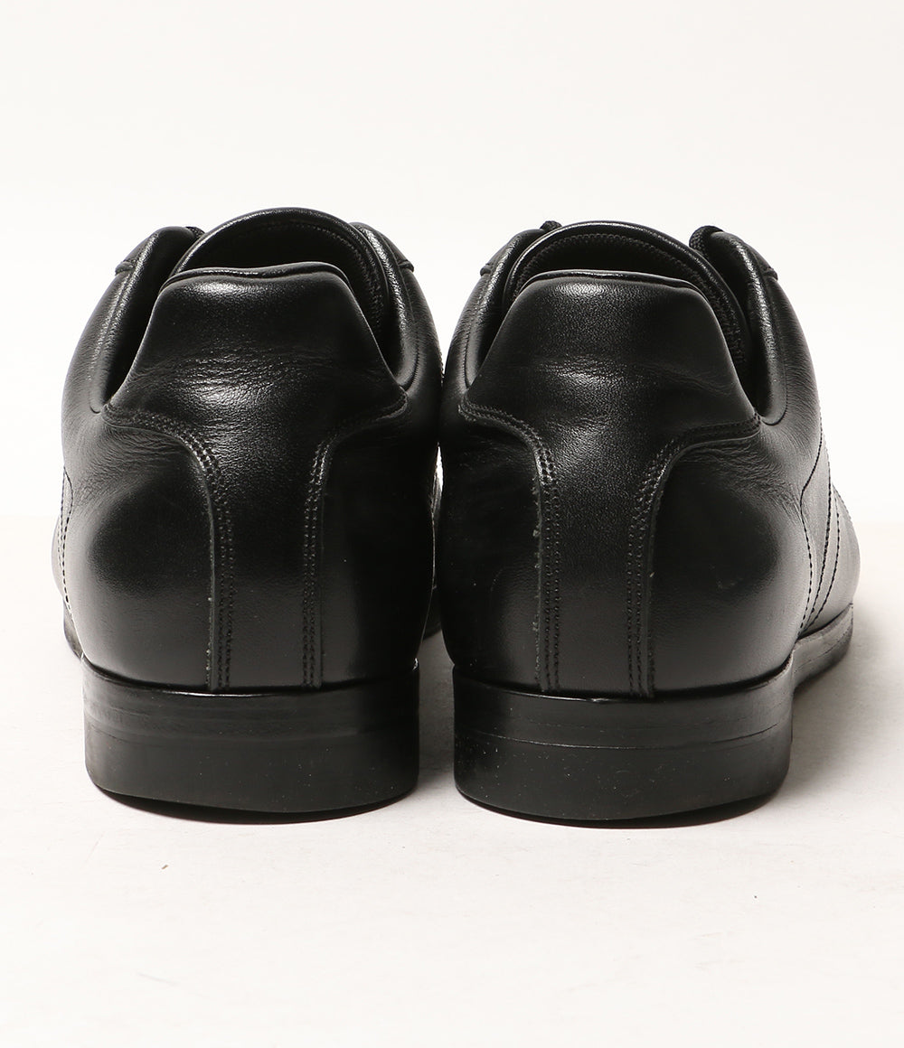 FOOT THE COACHER レザースニーカー ブラック メンズ SIZE 10 フットザコーチャー